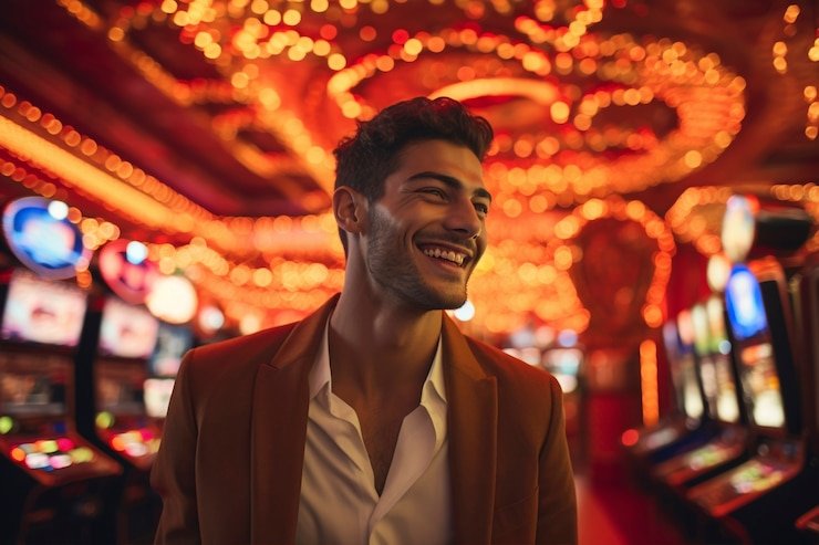Antarmuka permainan Big Time Gaming di aplikasi mobile bitcoin casino