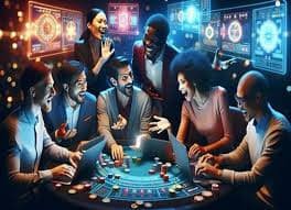 Antarmuka permainan Capsa Susun di aplikasi mobile bitcoin casino